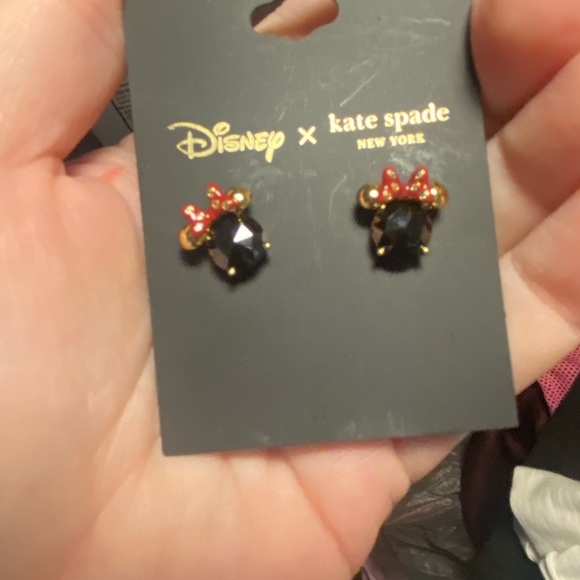 Kate spade Disney Parks Minnie mouse gem earrings studs - Picture 2 of 3